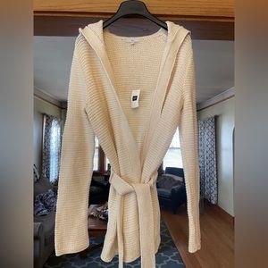 GAP Hooded Wrap Cardigan - Size Medium